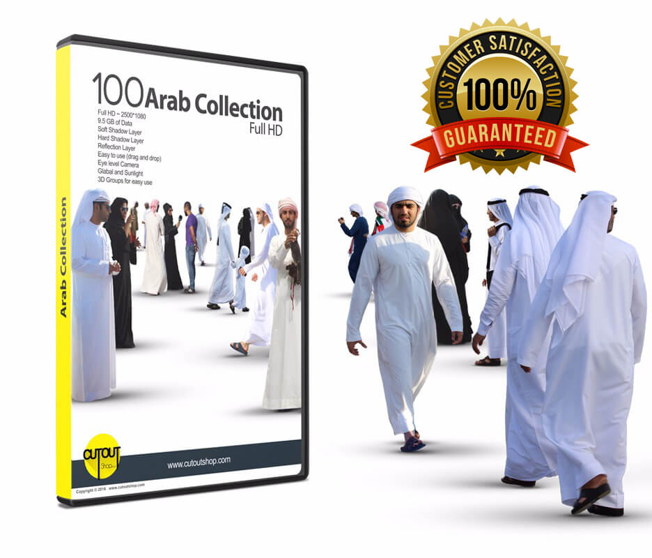 100 Full HD Arab People Cutout Collection.